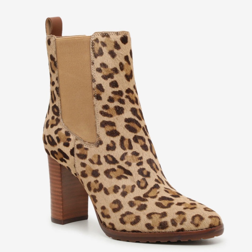 Ralph Lauren Mylah Bootie Calf Hair Cheetah Print Boots size 8